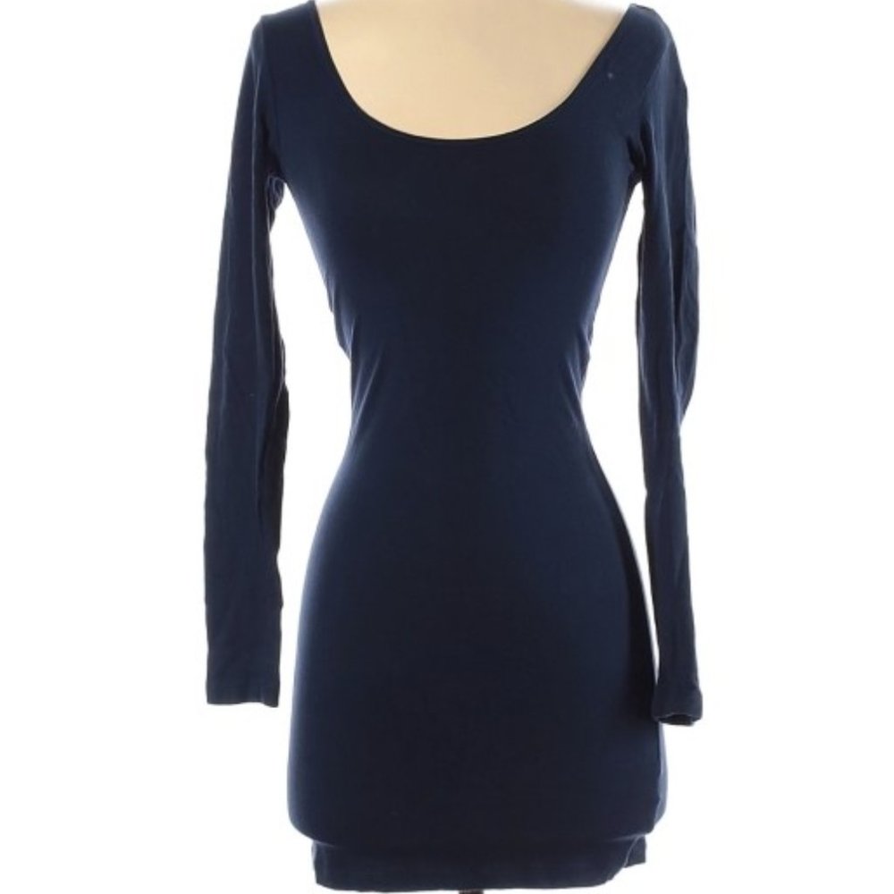 Forever 21 Blue Casual Long Sleeve Dress Size S
